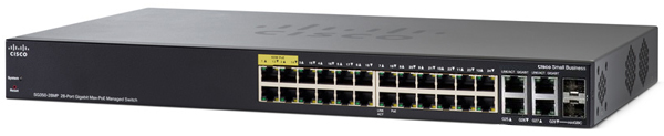 Cisco SG350-28P 28-Port Gigabit PoE Managed Switch | SecureITStore.com